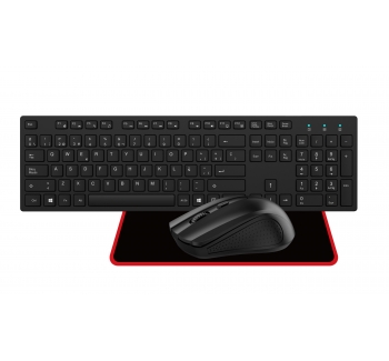 Cool lighting effect, wireless keyboard customization, 4-piece set, wireless gaming, desktop computer, office