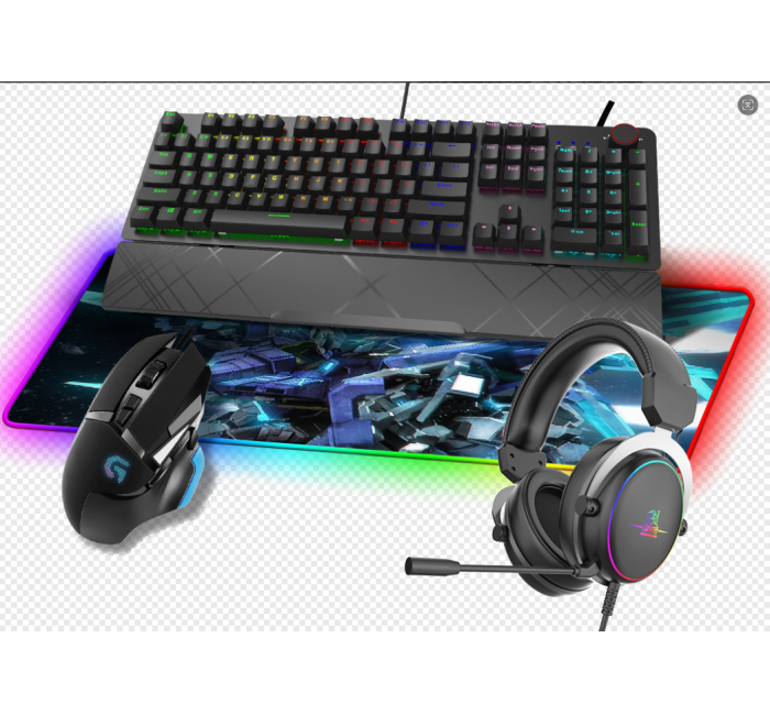 Customized four piece set of the third mock examination mechanical keyboard Wireless E-sports game desktop computer office
