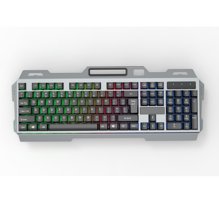 SK-172   104键全铝合金面板游戏键盘商务办公