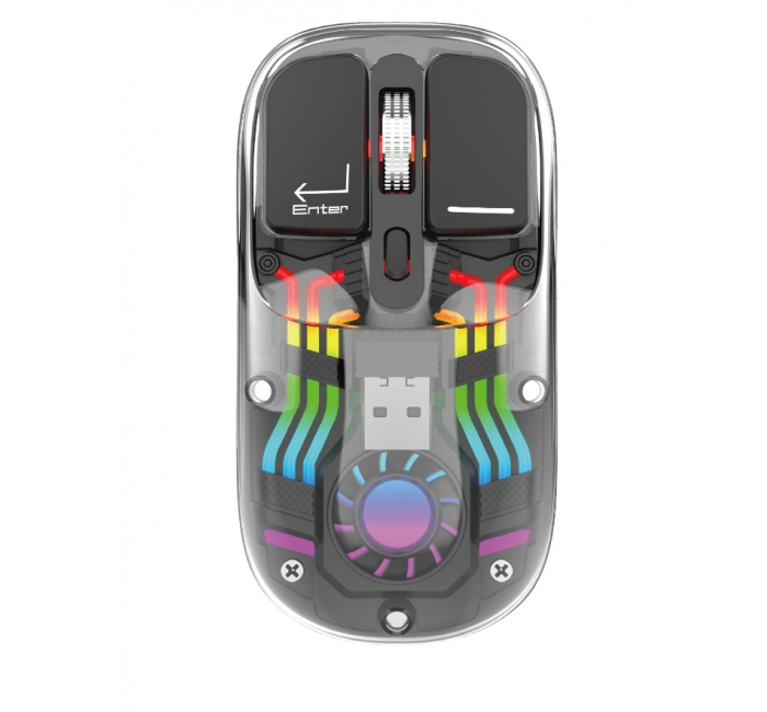 LW-069  Dual Mode Wireless 4D Transparent Charging Mouse