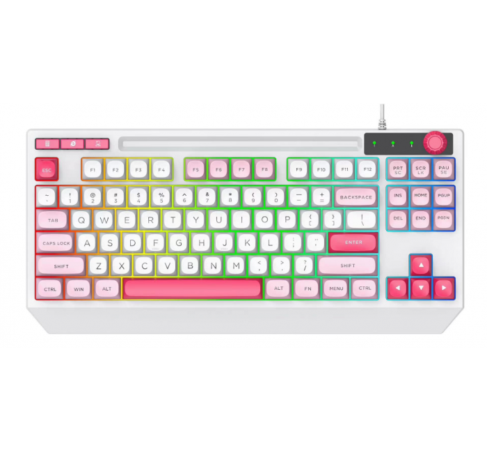 SK-035   87 Keys  Wired LED Lighting Gaming Keyboard