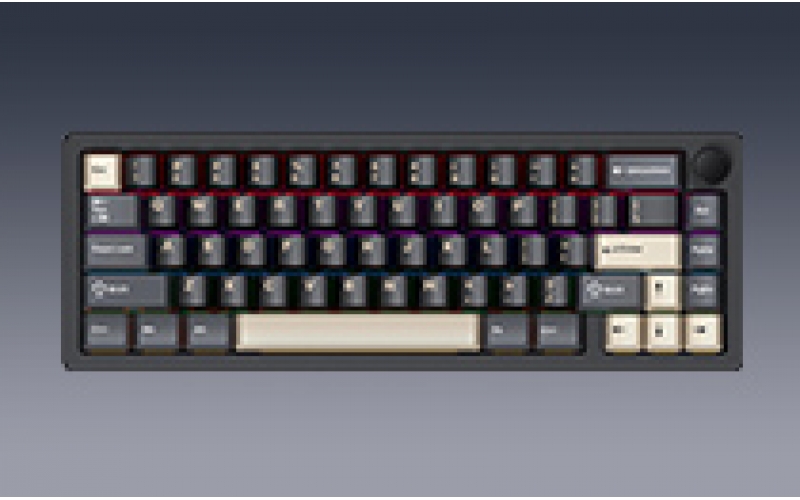 Aluminum alloy CNC wireless RGB light-emitting mechanical game keyboard Bluetooth hot plug USB interface the third mock examination